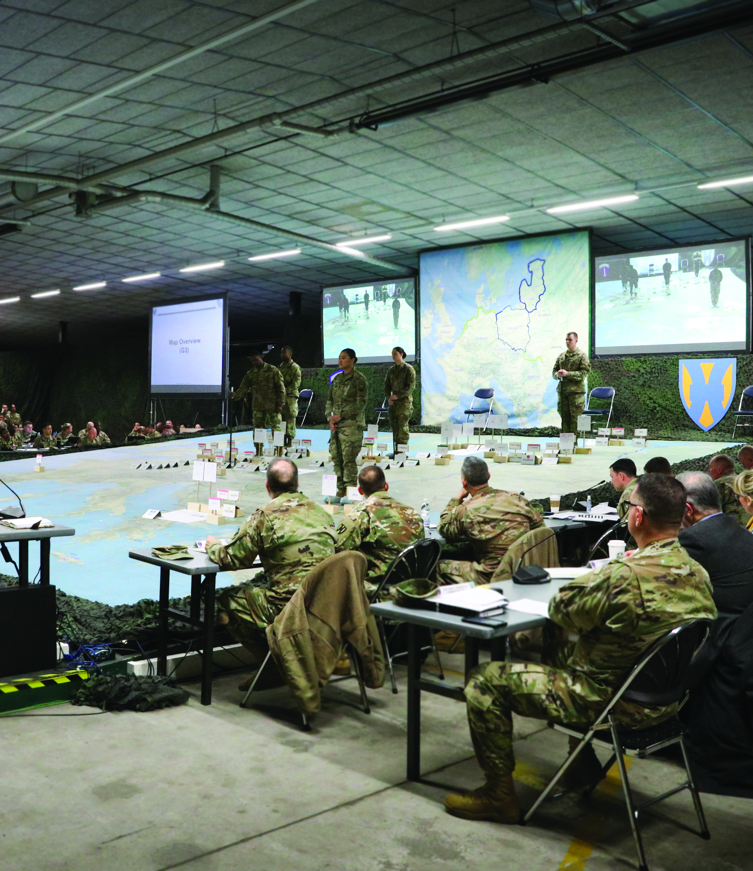 The 21st Theater Sustainment Command
        performs a ROC drill to prepare for a major
        exercise. (Credit: PFC Katelyn Myers)